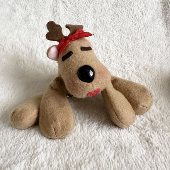 Hallmark Rhonda Reindeer Felt Plush Stuffed Animal 2002 Rodney - Picture 1 of 5